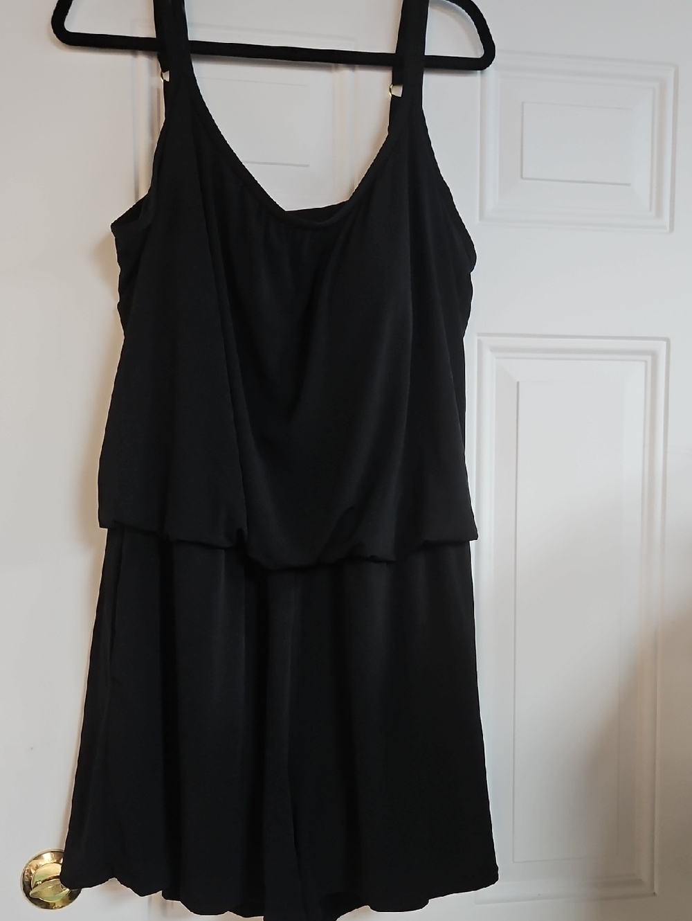 NWT Maxine of Hollywood Romper One Piece/Cover Up Swimsuit Size 22W Has Pockets!